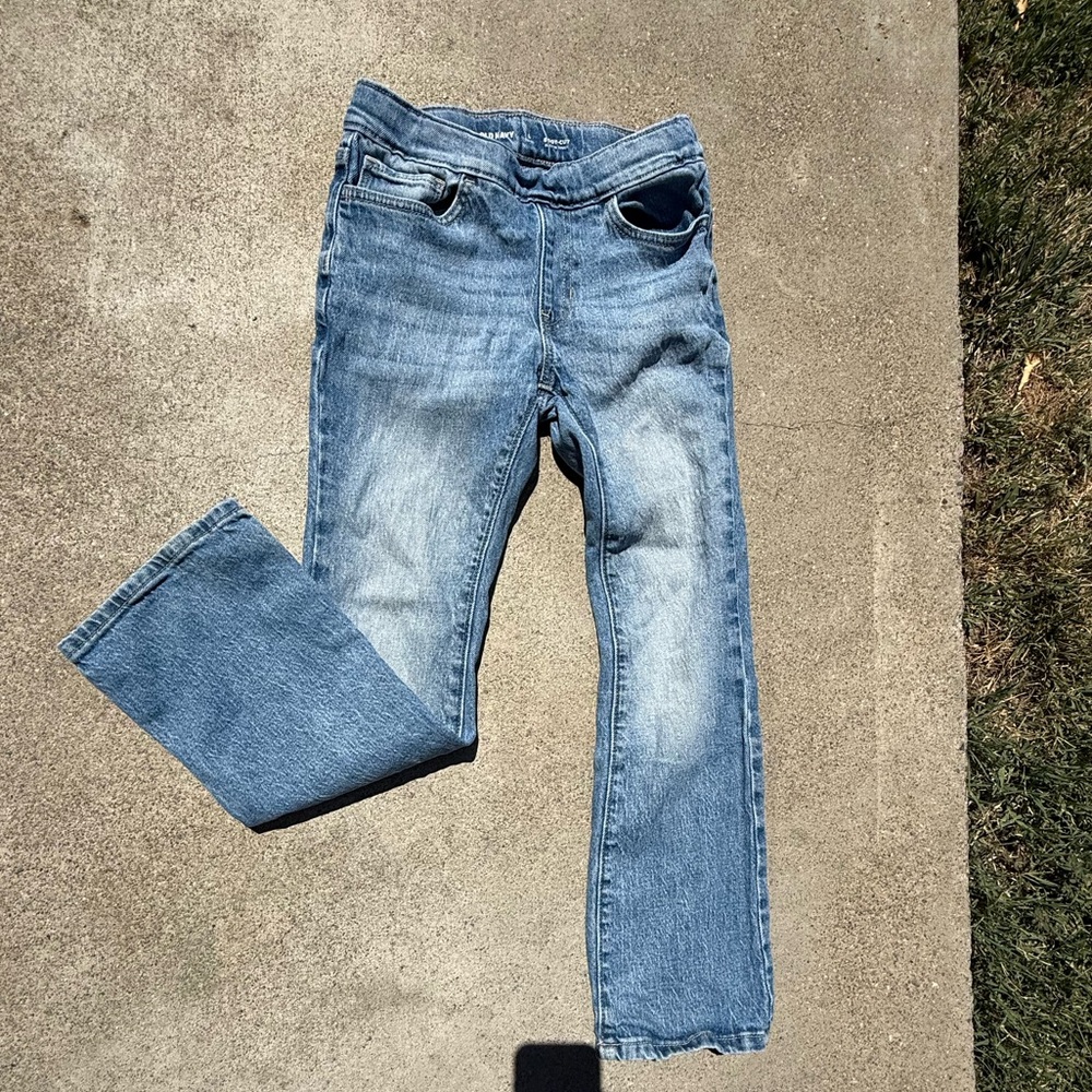 Old Navy Kids Bootcut Jeans Size L (10-12) Blue Medium Wash Stretch Denim